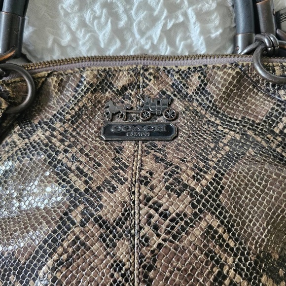 Coach Madison Sophia Snakeskin Hobo Shoulder Bag Limited Edition - Picture 6 of 11